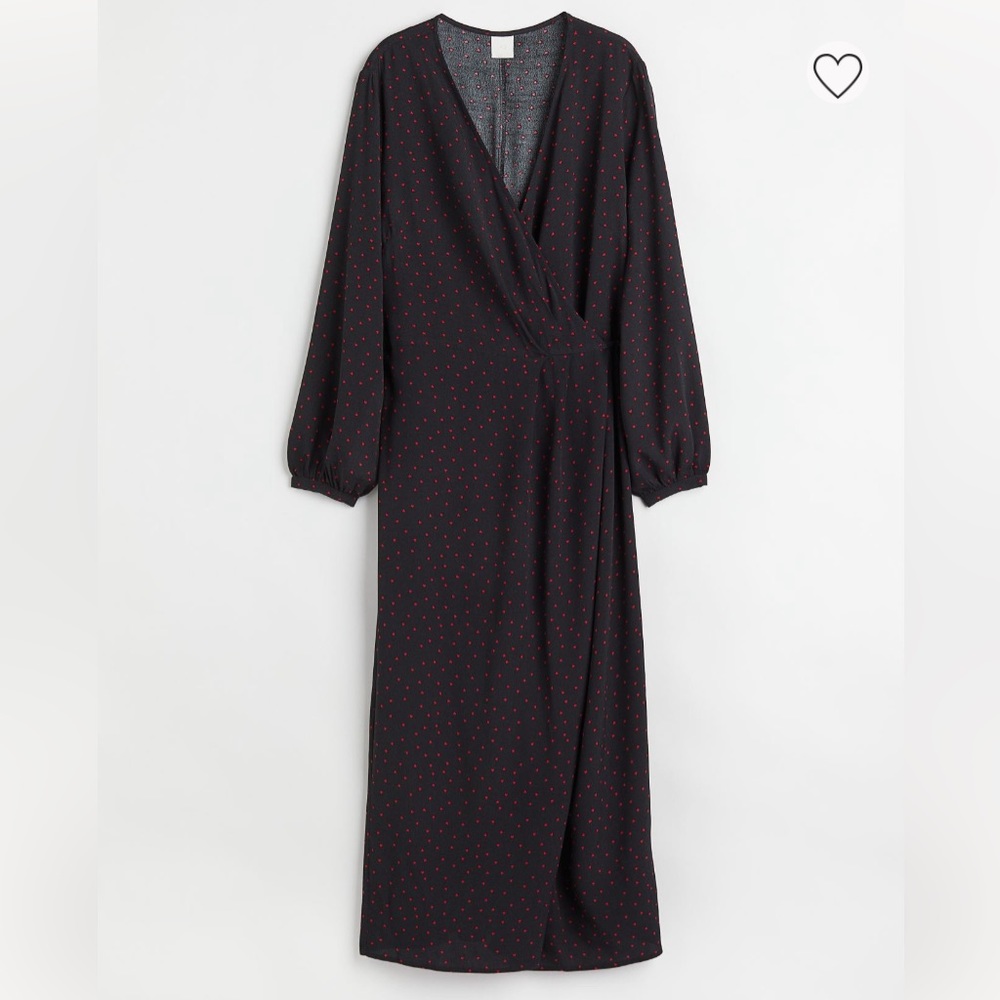 Sold —— Red-heart Black Dress